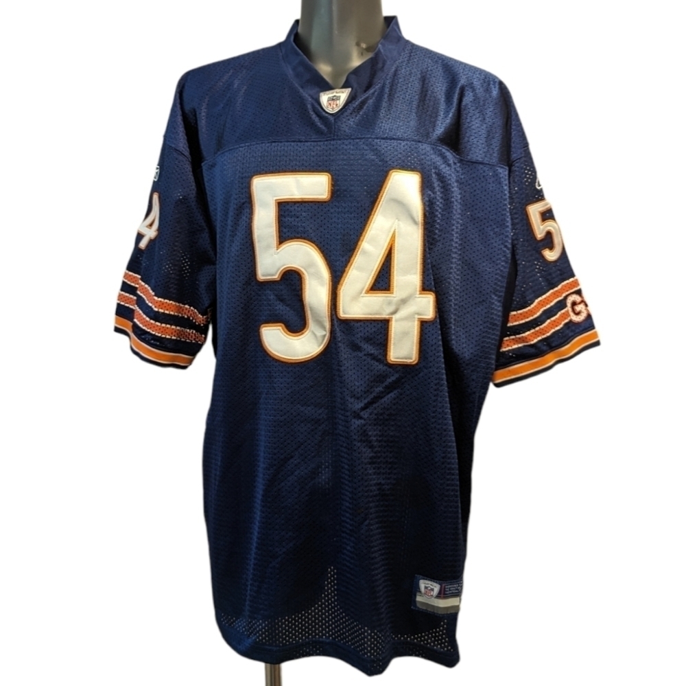 NFL Chicago Bears Brian Urlacher Football Jersey size 54 Navy Blue